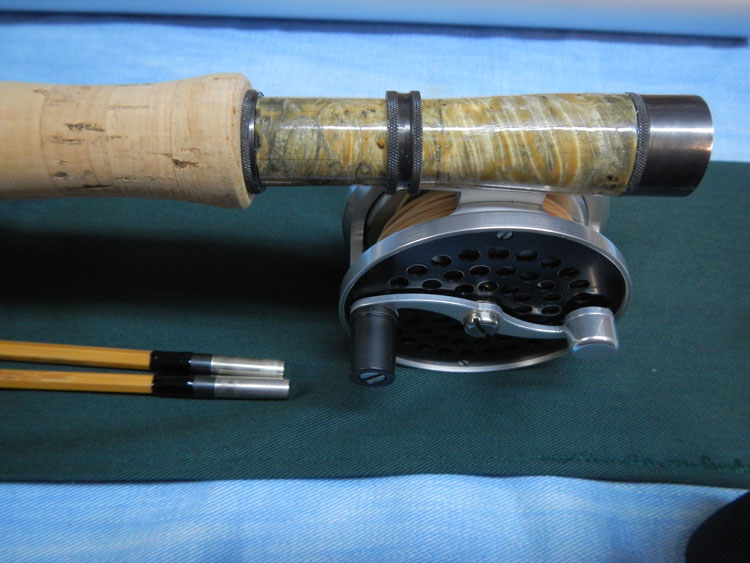 Stacked Bamboo Flamed Reel Seat – Fish On! Custom Rods